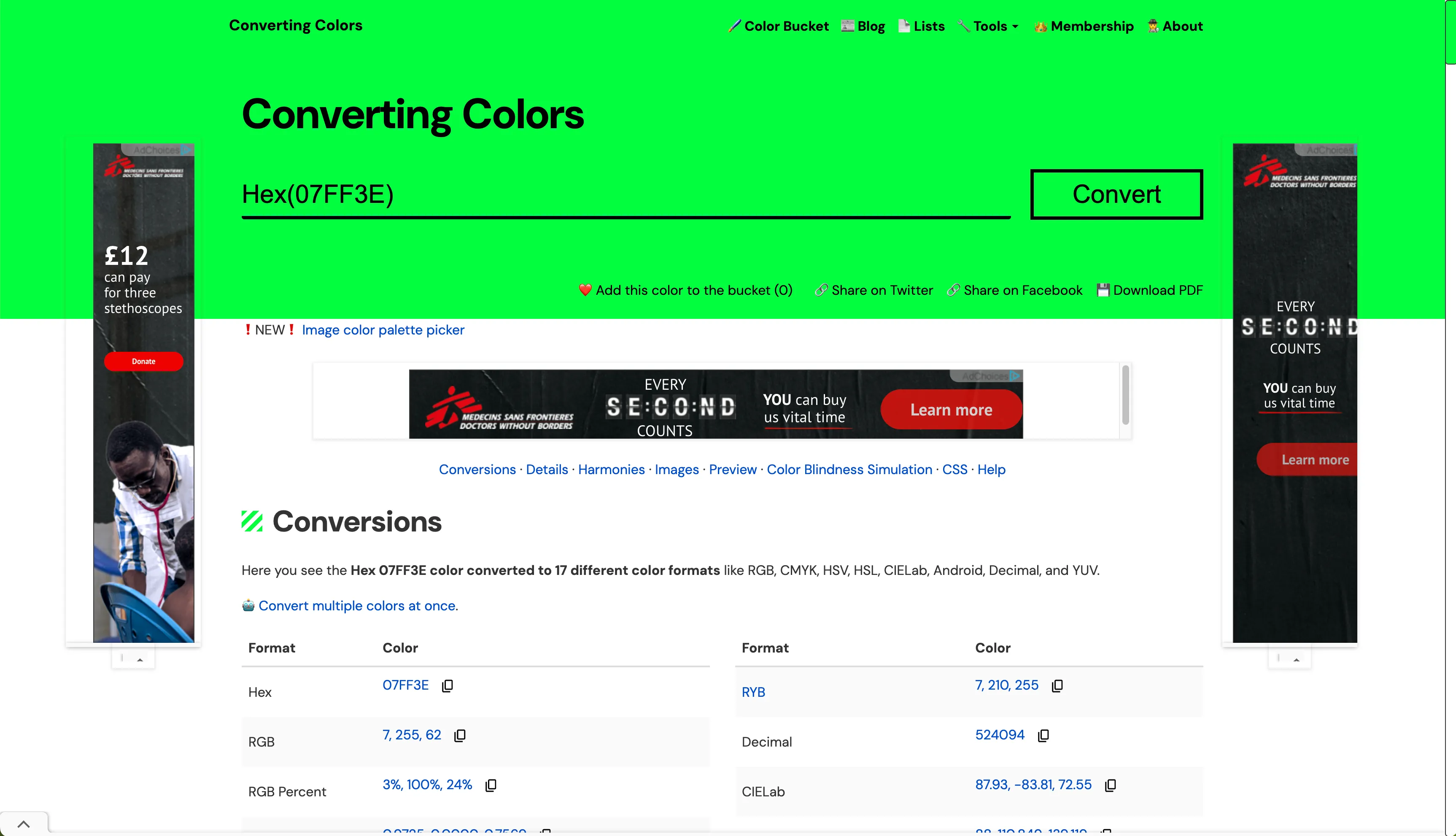 Converting Colors